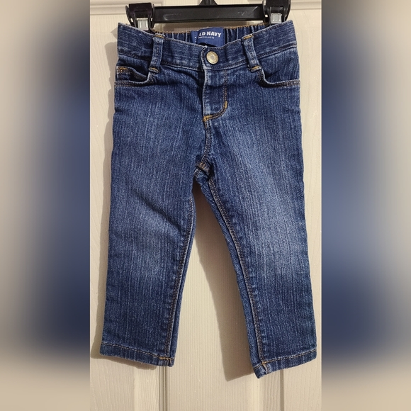 Old Navy Girls Sz 18-24M Blue Jeans Skinny Koala Kids 18M Leggings - Picture 2 of 7